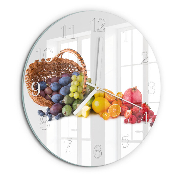 Reloj de pared redondo Fruta