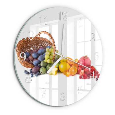 Reloj de pared redondo Fruta