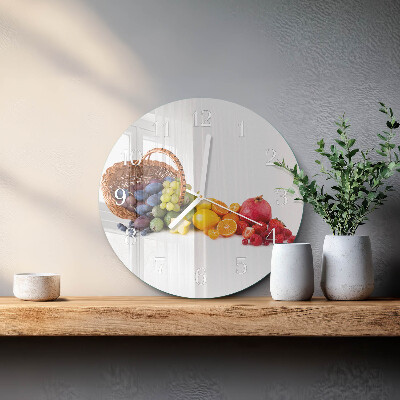 Reloj de pared redondo Fruta