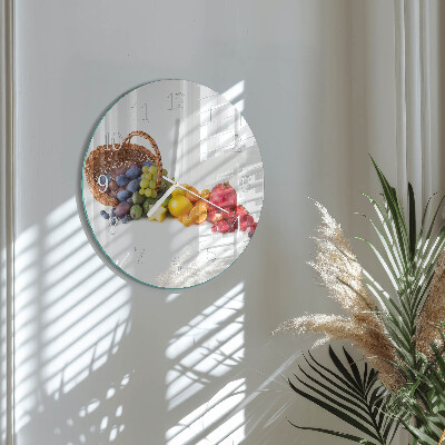 Reloj de pared redondo Fruta