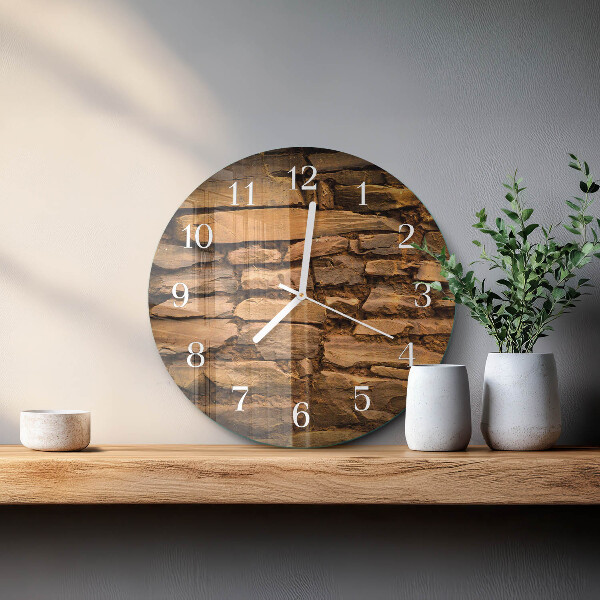 Reloj de pared redondo Piedras