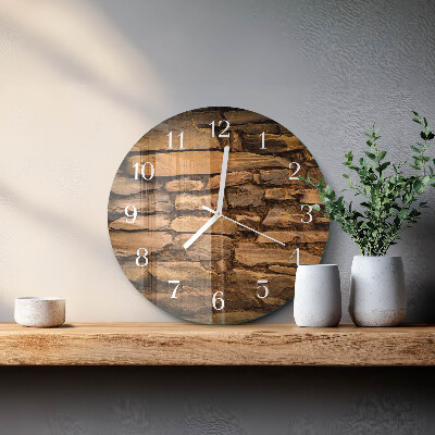 Reloj de pared redondo Piedras