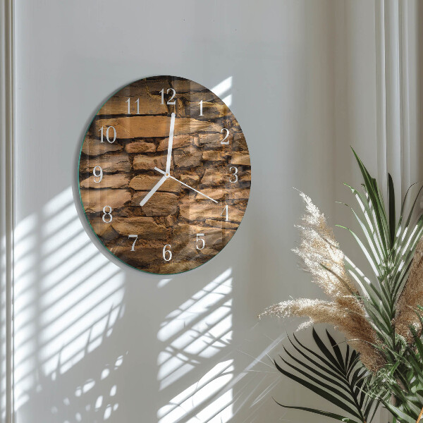Reloj de pared redondo Piedras