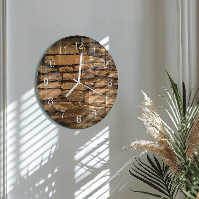Reloj de pared redondo Piedras