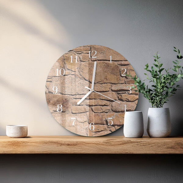 Reloj de pared redondo Piedras