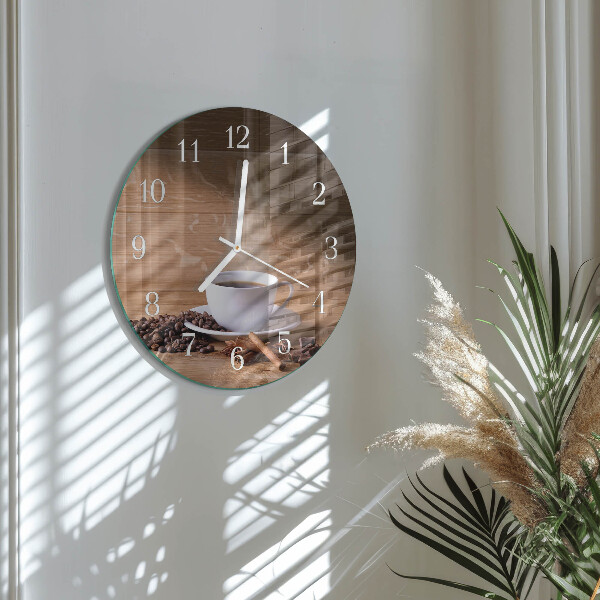 Reloj de pared redondo Café