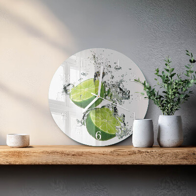 Reloj de pared redondo Carbonato de calcio