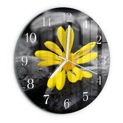 Reloj de pared redondo Flor