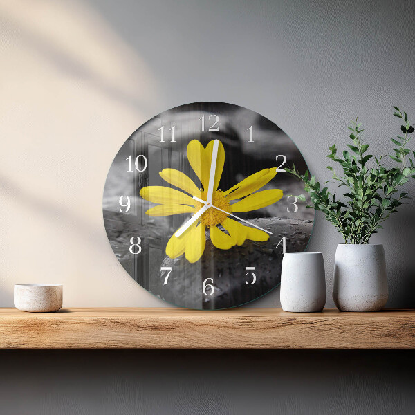 Reloj de pared redondo Flor