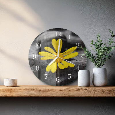 Reloj de pared redondo Flor
