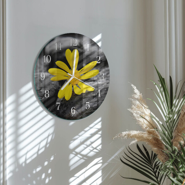 Reloj de pared redondo Flor