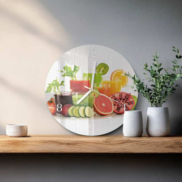 Reloj de pared redondo Jugos