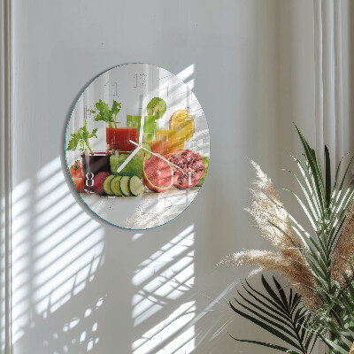 Reloj de pared redondo Jugos