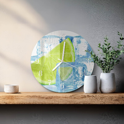 Reloj de pared redondo Hielo de lima