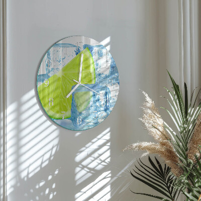 Reloj de pared redondo Hielo de lima