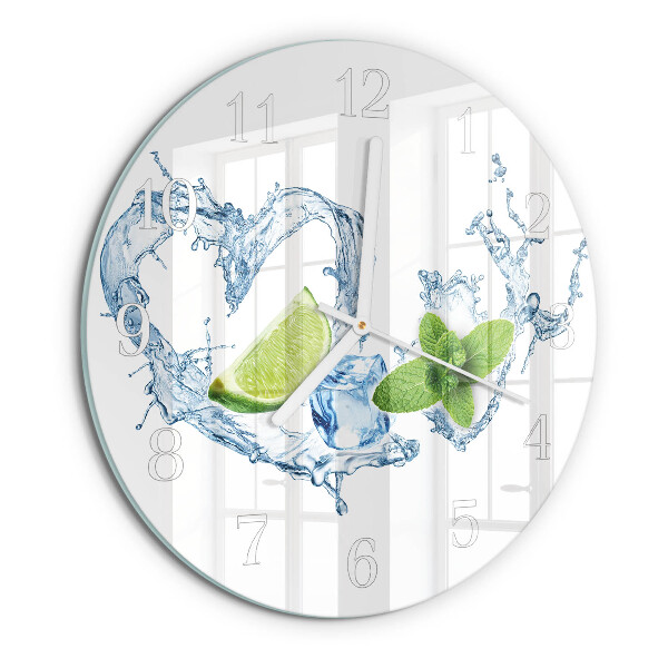 Reloj de pared redondo Menta
