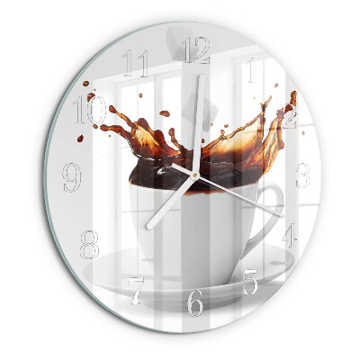 Reloj de pared redondo Café