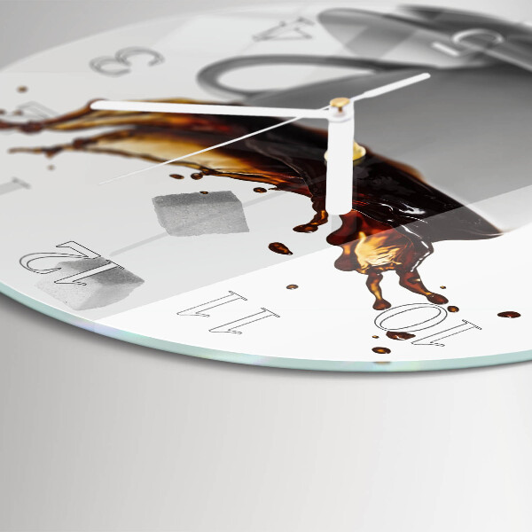 Reloj de pared redondo Café