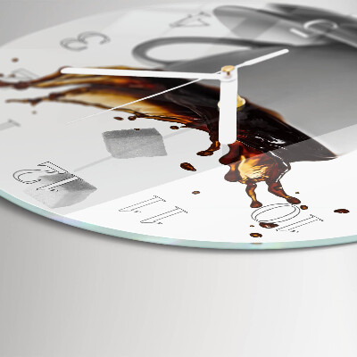Reloj de pared redondo Café