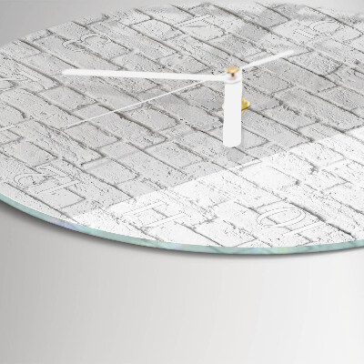 Reloj de pared redondo Ladrillo