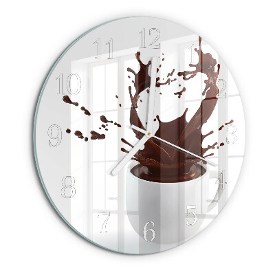 Reloj de pared redondo Café