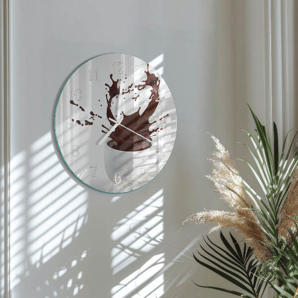 Reloj de pared redondo Café