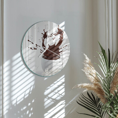 Reloj de pared redondo Café