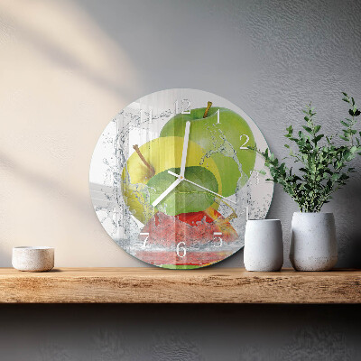 Reloj de pared redondo Manzana