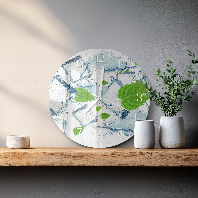 Reloj de pared redondo Menta helada
