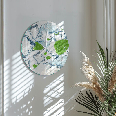 Reloj de pared redondo Menta helada