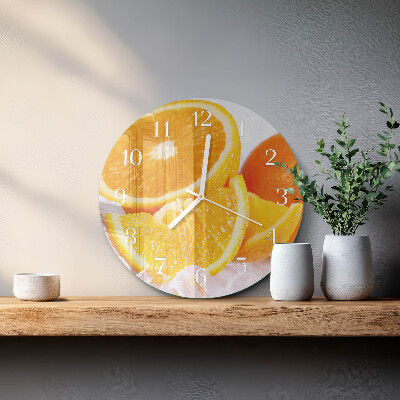 Reloj de pared redondo Naranjas