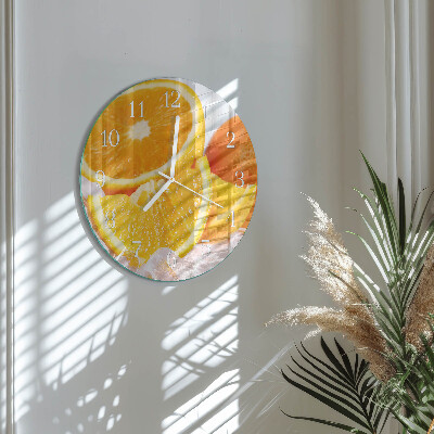 Reloj de pared redondo Naranjas
