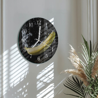 Reloj de pared redondo Banana