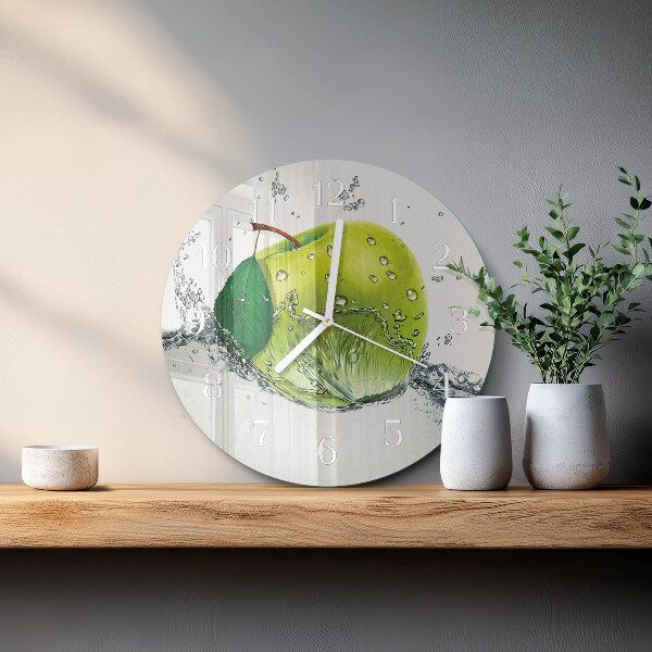 Reloj de pared redondo Manzana