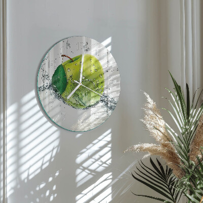 Reloj de pared redondo Manzana