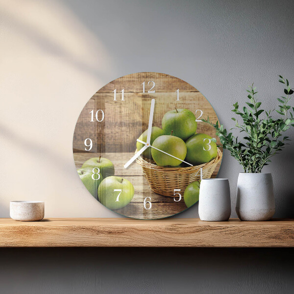 Reloj de pared redondo Manzana