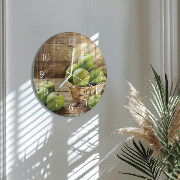 Reloj de pared redondo Manzana