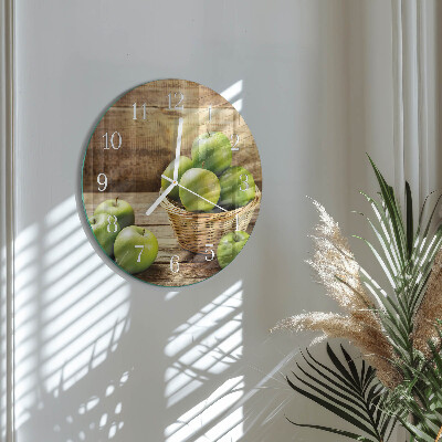 Reloj de pared redondo Manzana