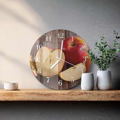 Reloj de pared redondo Manzana