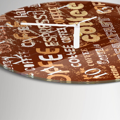 Reloj de pared redondo Café