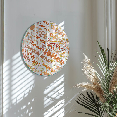 Reloj de pared redondo Café