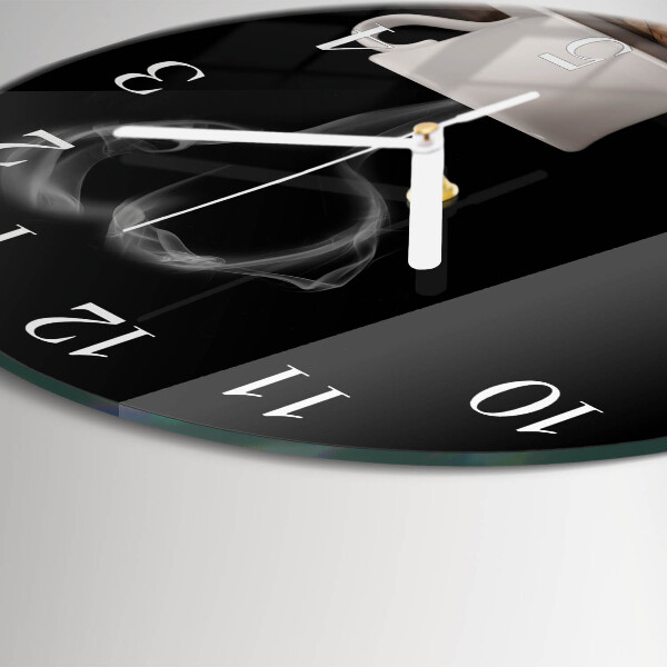 Reloj de pared redondo Café