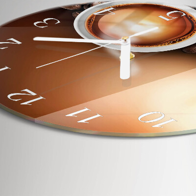 Reloj de pared redondo Café