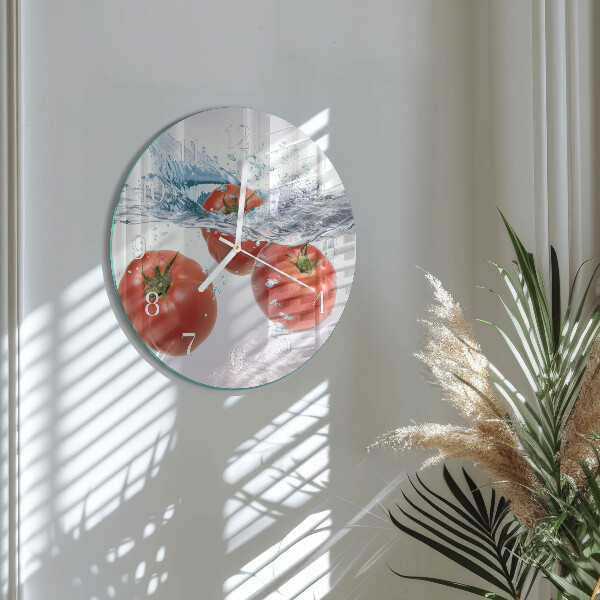 Reloj de pared redondo Tomates