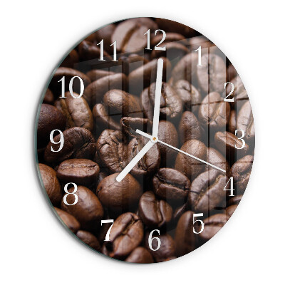 Reloj de pared redondo Granos de café