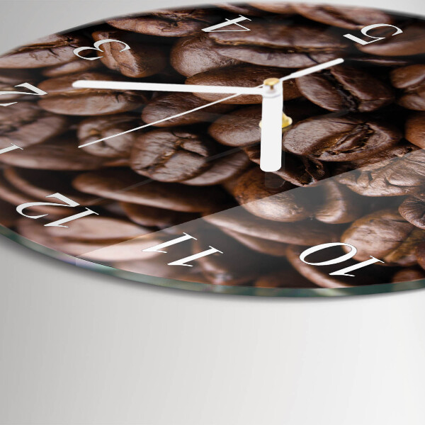 Reloj de pared redondo Granos de café