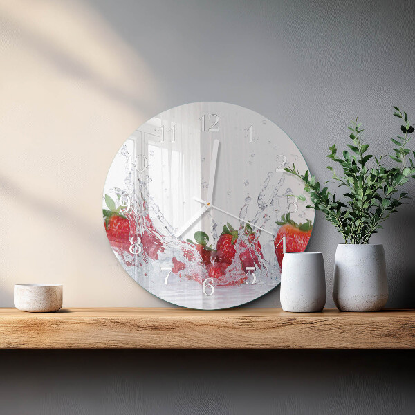 Reloj de pared redondo Fresa