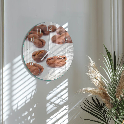 Reloj de pared redondo Granos de café