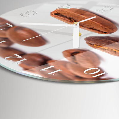Reloj de pared redondo Granos de café