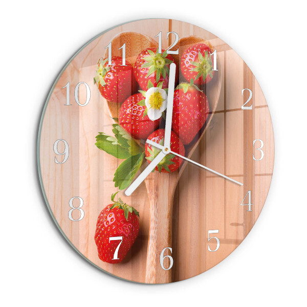Reloj de pared redondo Fresa